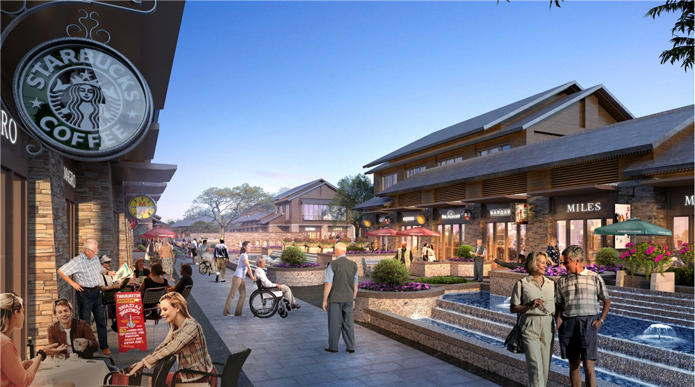 云蒙湖康养小镇步行街